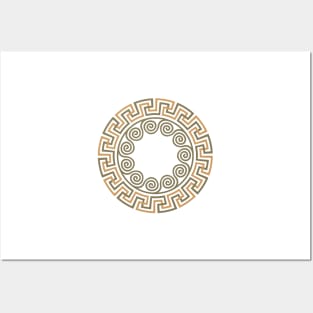 Greek ornament Meander Posters and Art